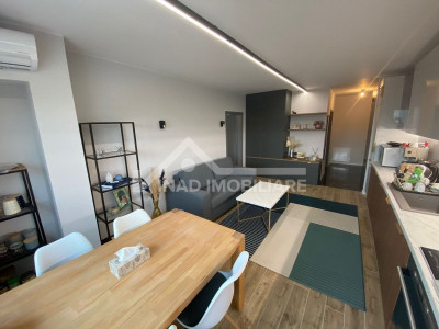 Apartament cu 2 camere, finisat mobilat modern, parcare, Zona Pod Ira