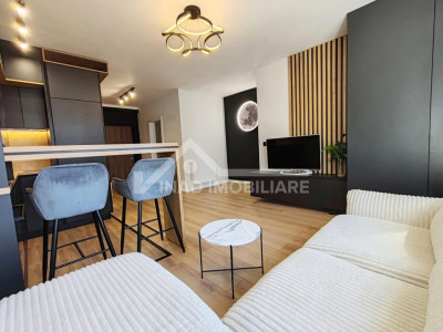 Apartament cu 2 camere, mobilat modern, parcare, Strada Tineretului